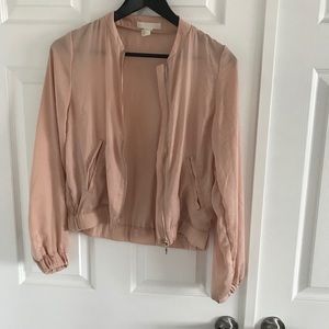 H&M Bomber Jacket- Pink-Size 2 (XS)